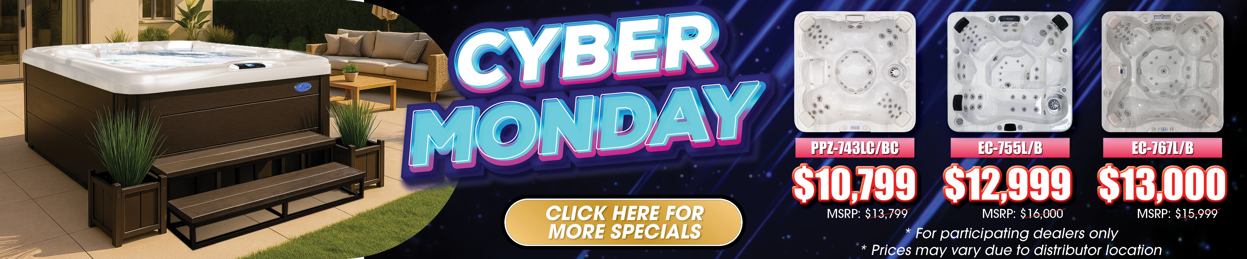 Calspas hot tub being used in a family setting - Tyler