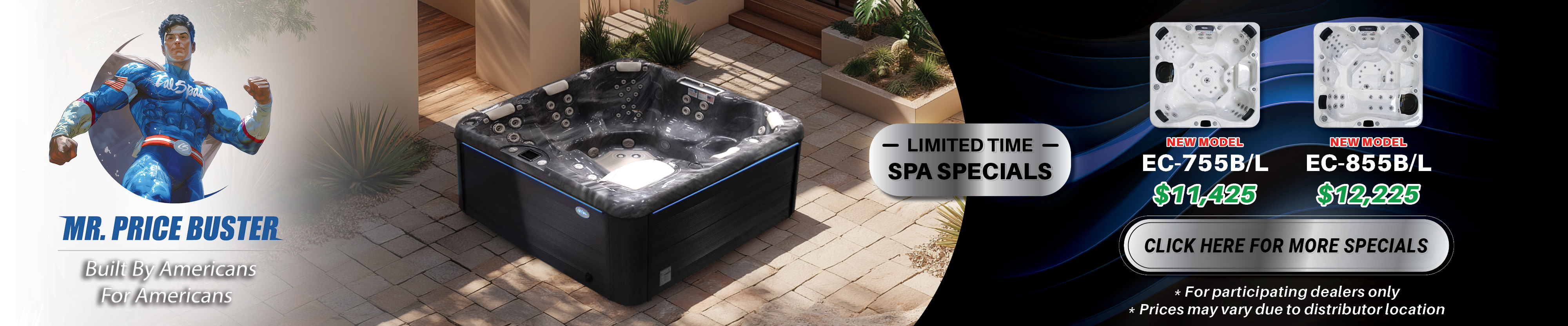 Calspas hot tub being used in a family setting - Tyler